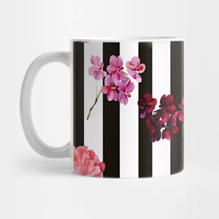 orchid and peony Mug